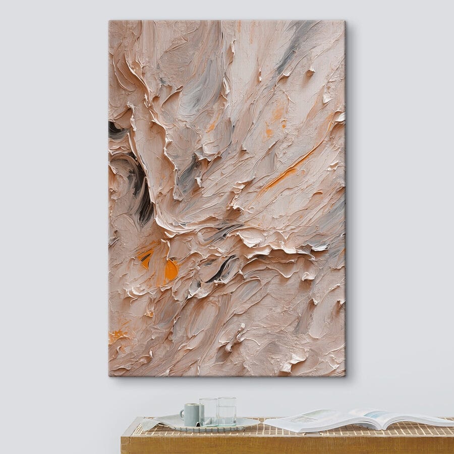 Canvas Schilderijen Abstracte textuur in zachte tinten. - Afbeelding 3