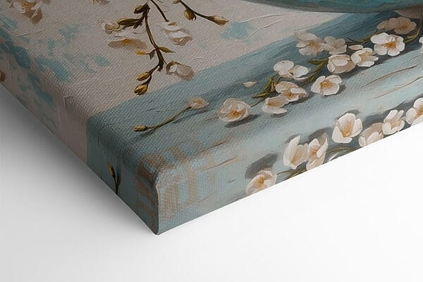 Schilderij van bloemen in een kom Schilderij van bloemen in een kom