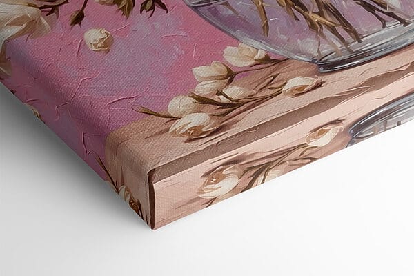 Schilderij van bloemen in een vaas Schilderij van bloemen in een vaas