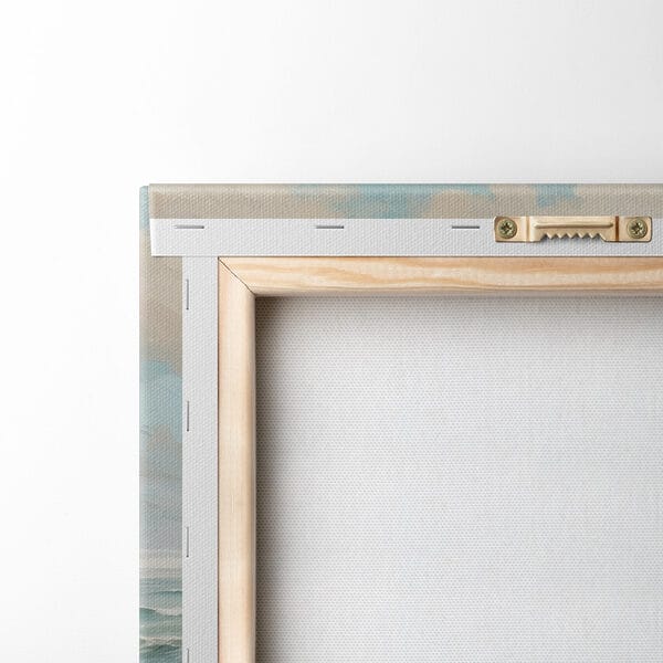 Schilderij van golven op een strand Schilderij van golven op een strand
