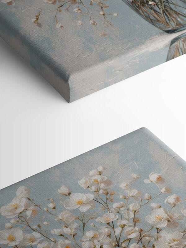 Vaas met witte bloemen Vaas met witte bloemen