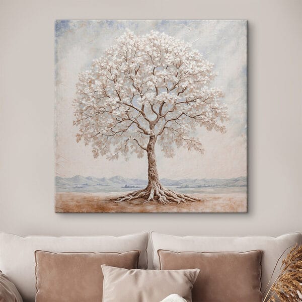 Boom met witte bloemen Boom met witte bloemen