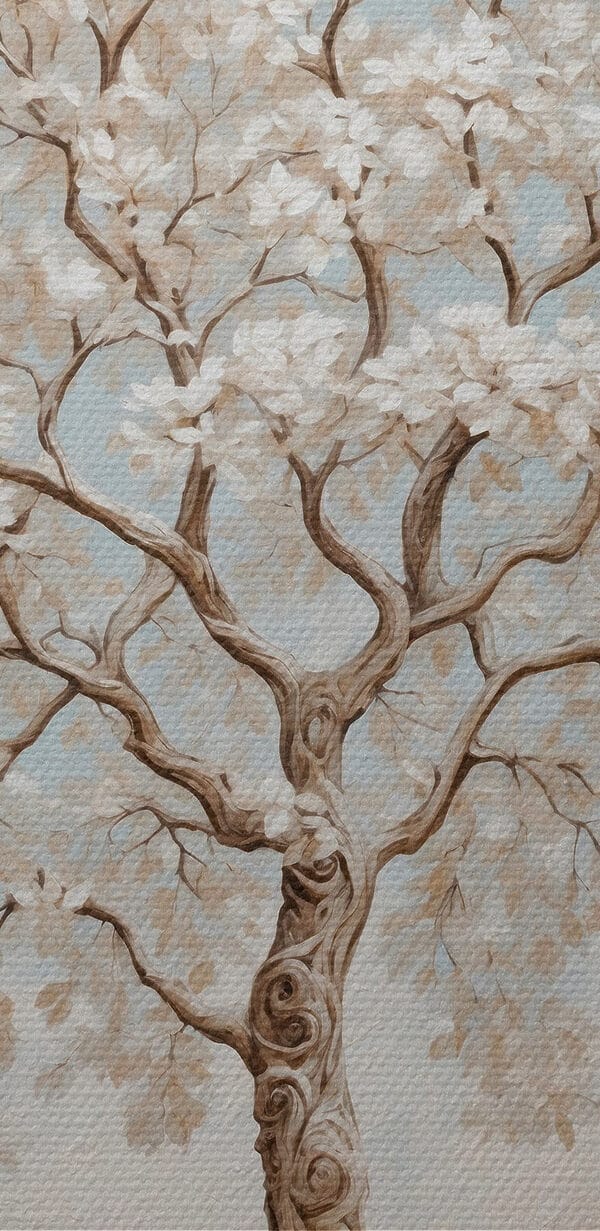 Boom met witte bloemen Boom met witte bloemen