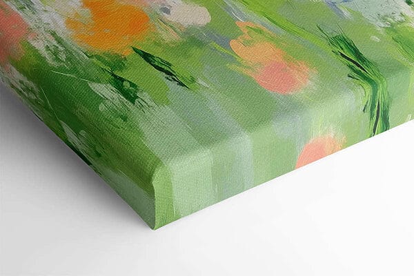 Schilderij van bloemen op een witte achtergrond Schilderij van bloemen op een witte achtergrond