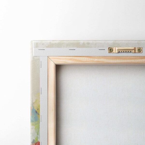Schilderij van bloemen op een witte achtergrond Schilderij van bloemen op een witte achtergrond