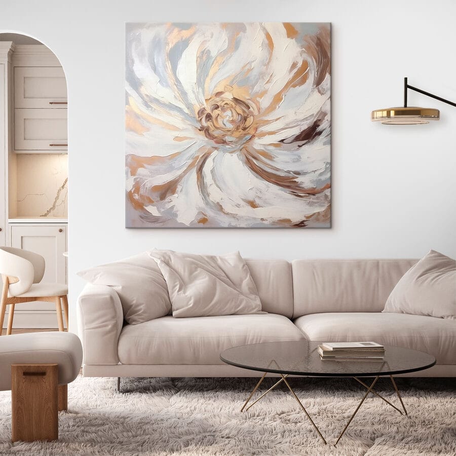 Schilderij van een bloem