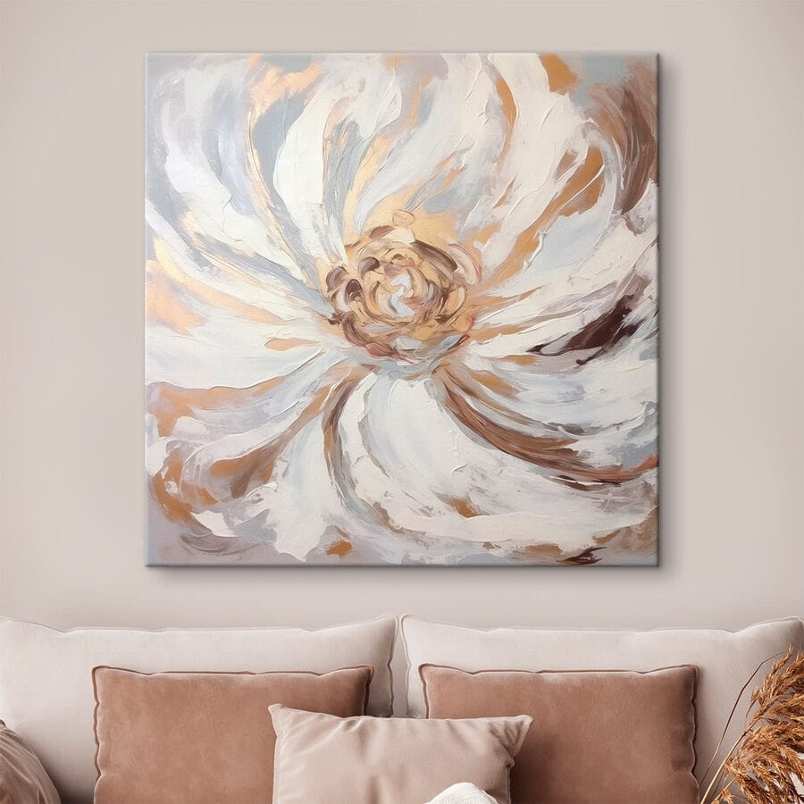 Schilderij van een bloem
