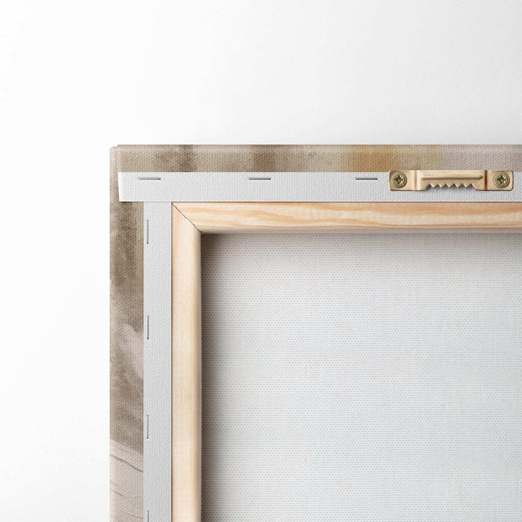 White flower with brown center