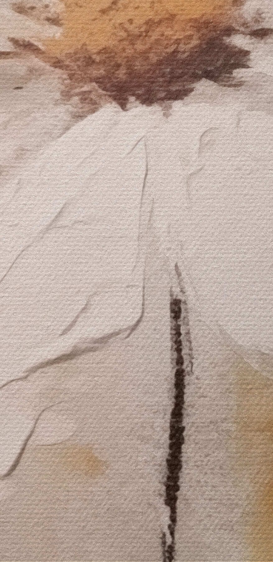 Schilderij van een witte bloem