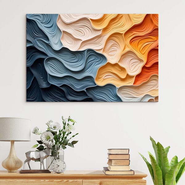Vloeiende kleuren in abstract ontwerp Vloeiende kleuren in abstract ontwerp