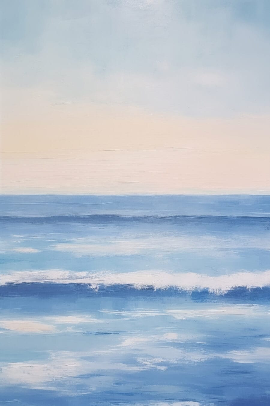 Schilderij van een waterlichaam
