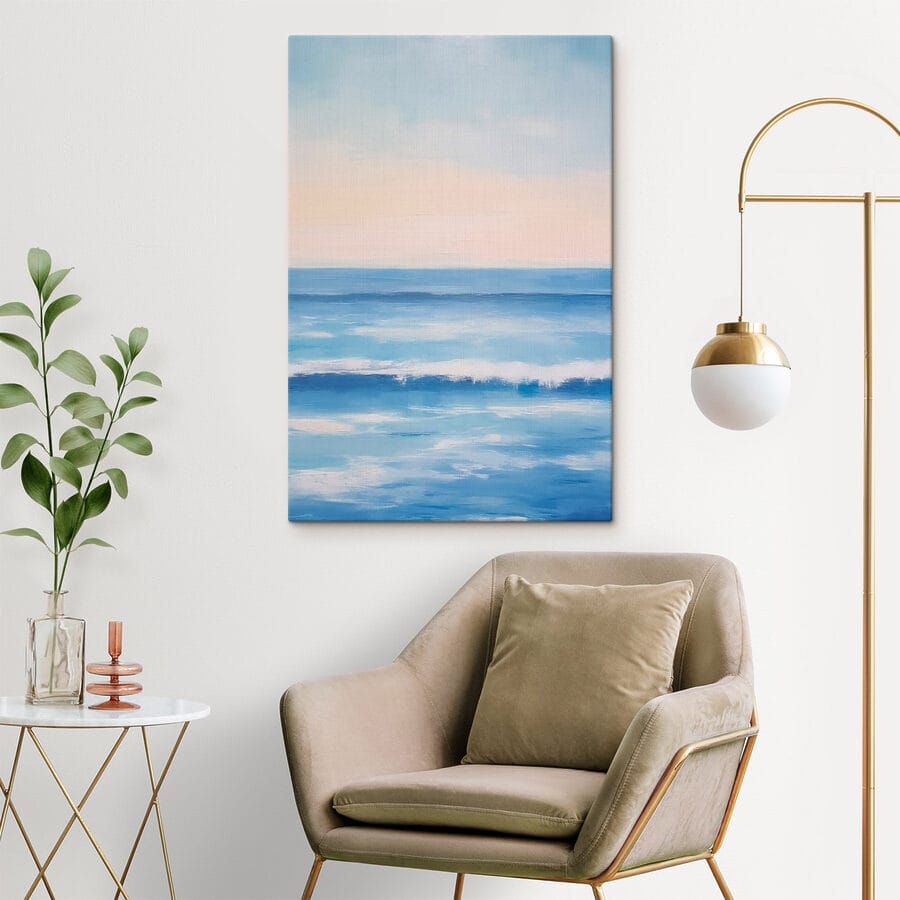 Schilderij van een waterlichaam