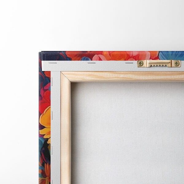 Schilderij van een vrouw met bloemen in haar haar Schilderij van een vrouw met bloemen in haar haar