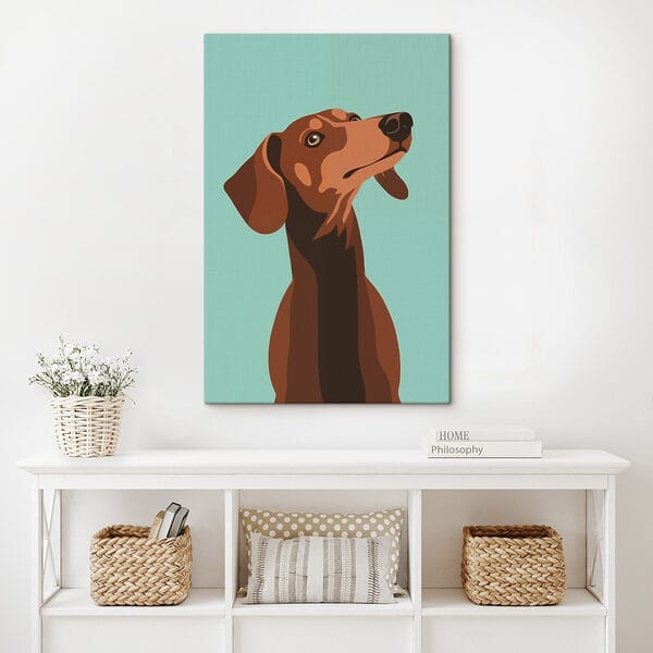 Hond met zijn hoofd omhoog Hond met zijn hoofd omhoog