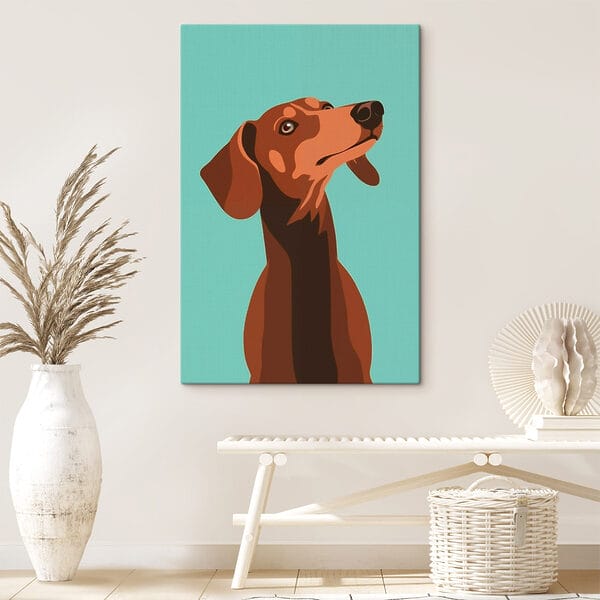 Hond met zijn hoofd omhoog Hond met zijn hoofd omhoog