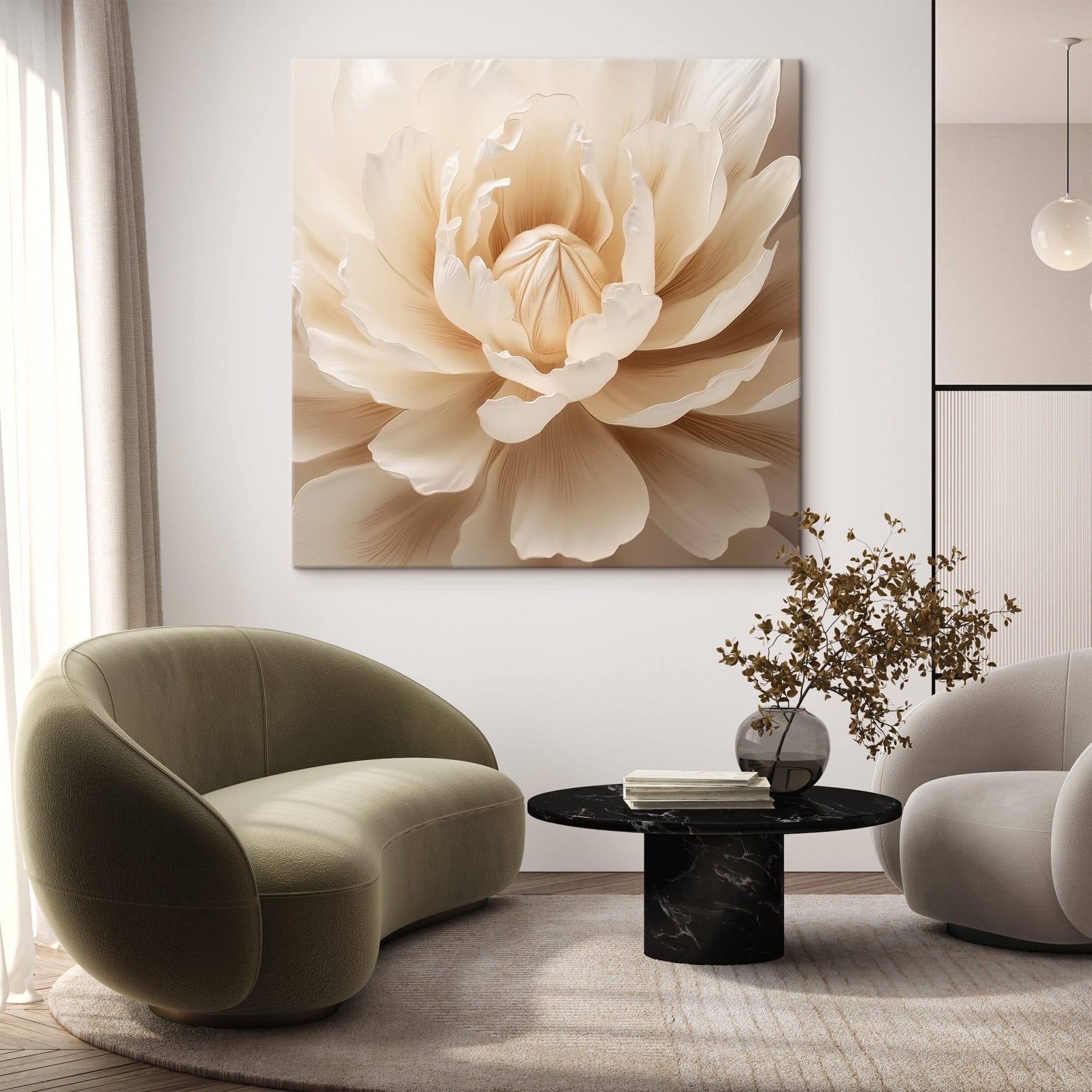 Delicate petals in soft hues