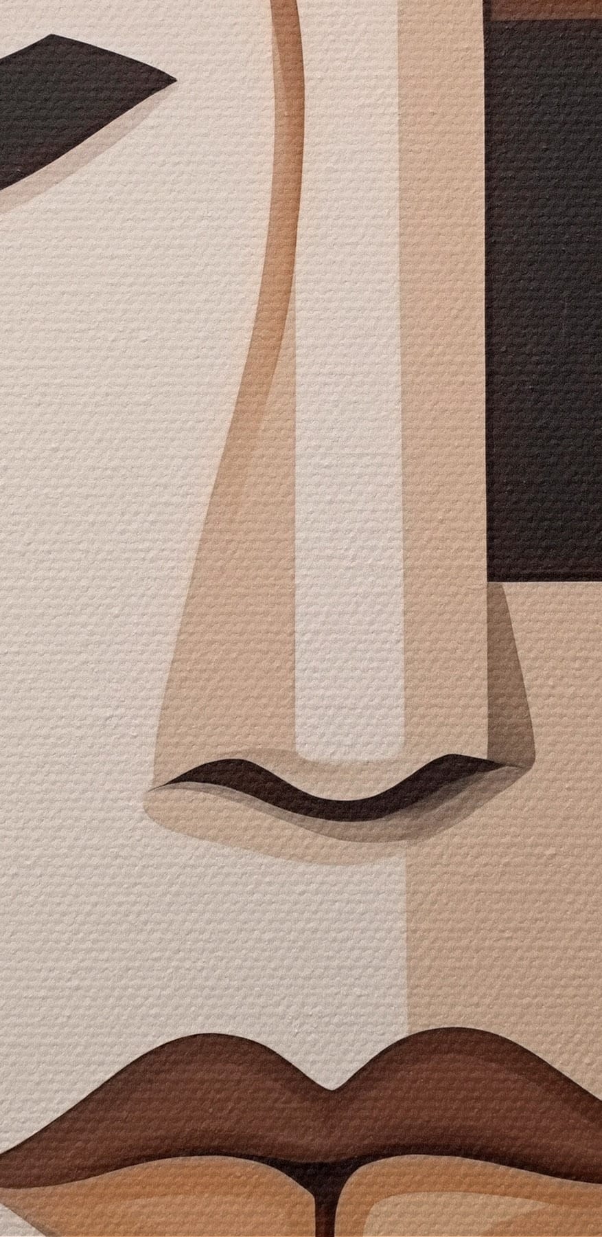 Schilderij van een vrouw’s gezicht