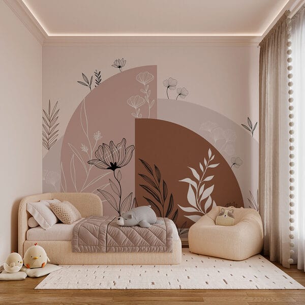 Grafisch ontwerp van bloemen en bladeren Grafisch ontwerp van bloemen en bladeren
