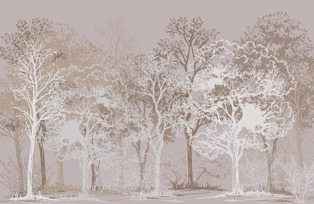 Groep bomen in een bos Groep bomen in een bos