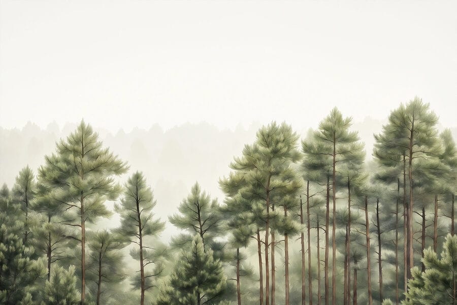 Groep bomen in een bos