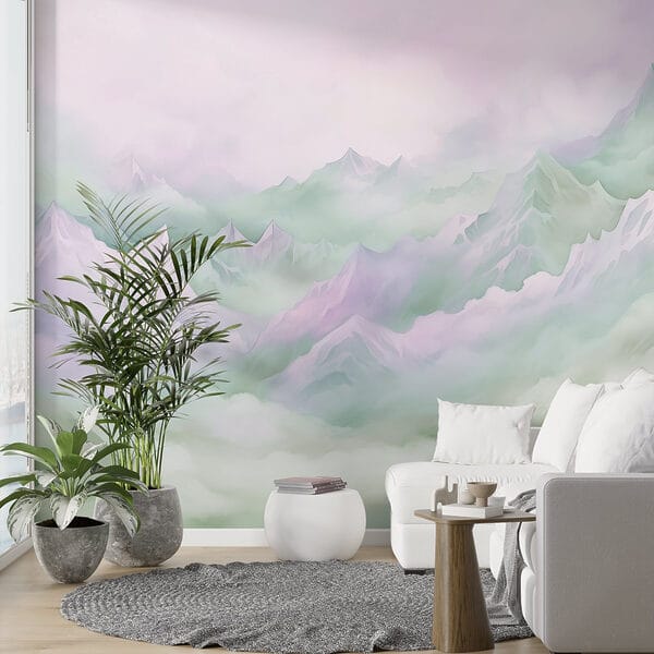 Bergketen met wolken Bergketen met wolken