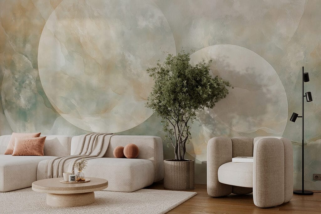 Soft hues and gentle textures blend