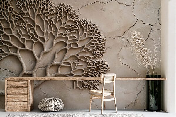 Coral on a concrete surface Coral on a concrete surface