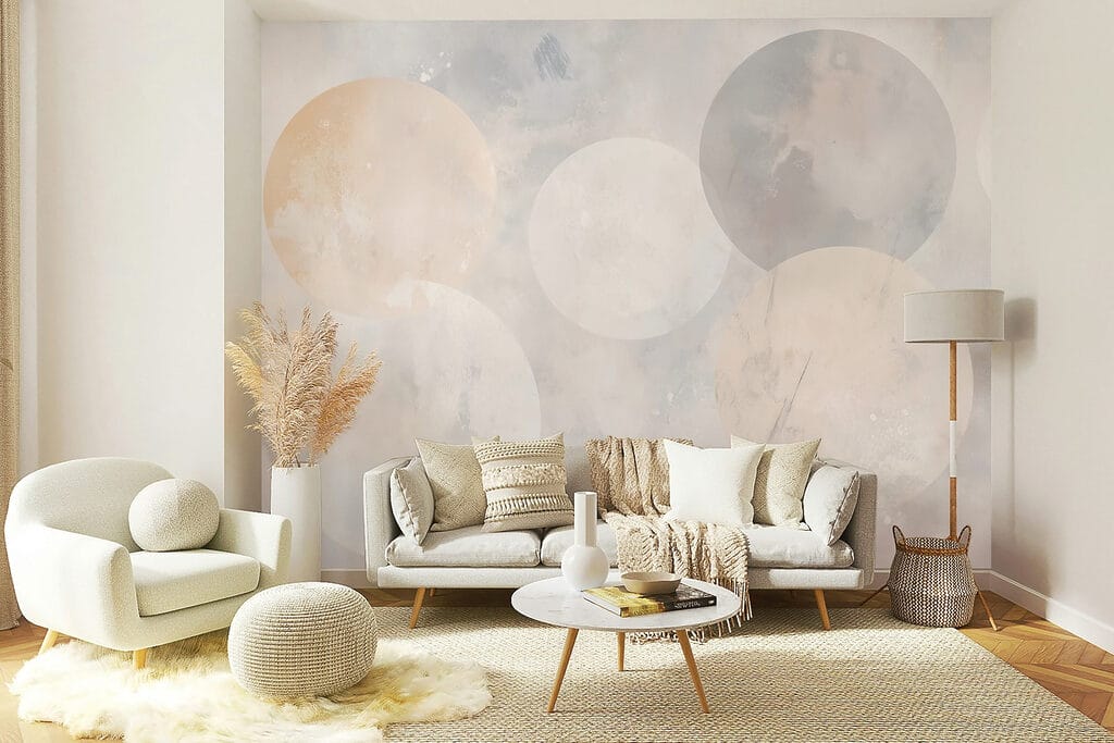 White and grey circles