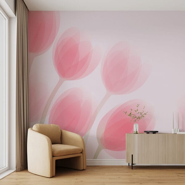 Groep roze bloemen Groep roze bloemen
