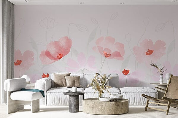 Groep roze bloemen Groep roze bloemen