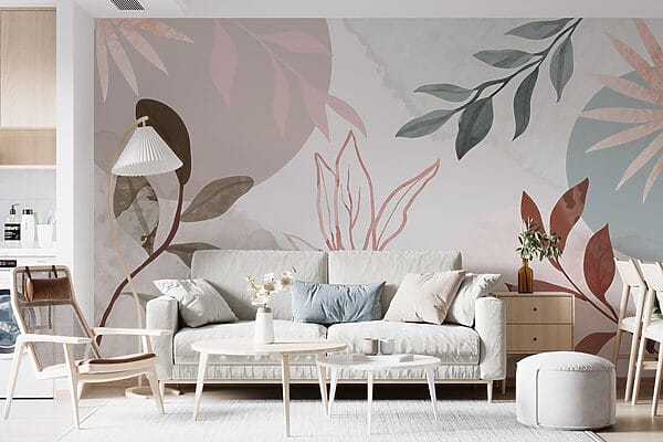 Soft botanical patterns in pastels Soft botanical patterns in pastels