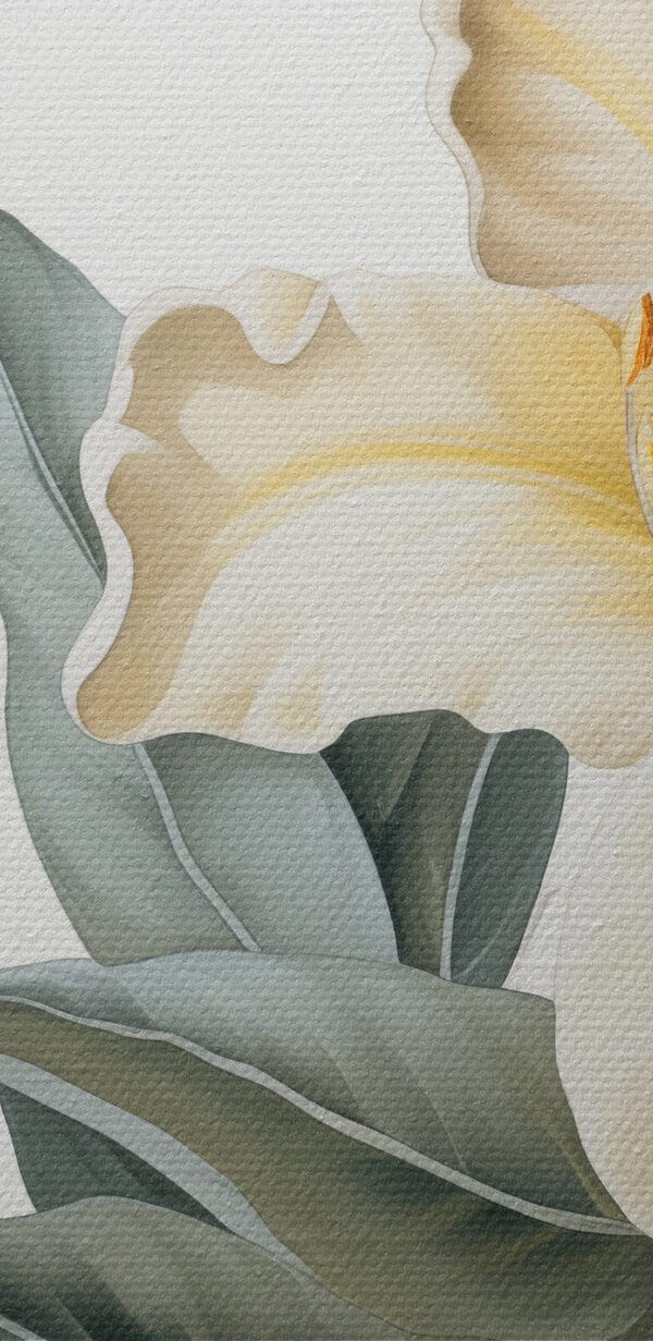 Delicate bloemen te midden van weelderig gebladerte Delicate bloemen te midden van weelderig gebladerte