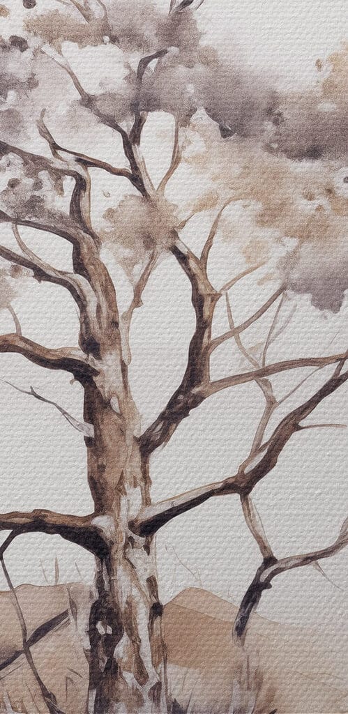 Watercolor of a tree
