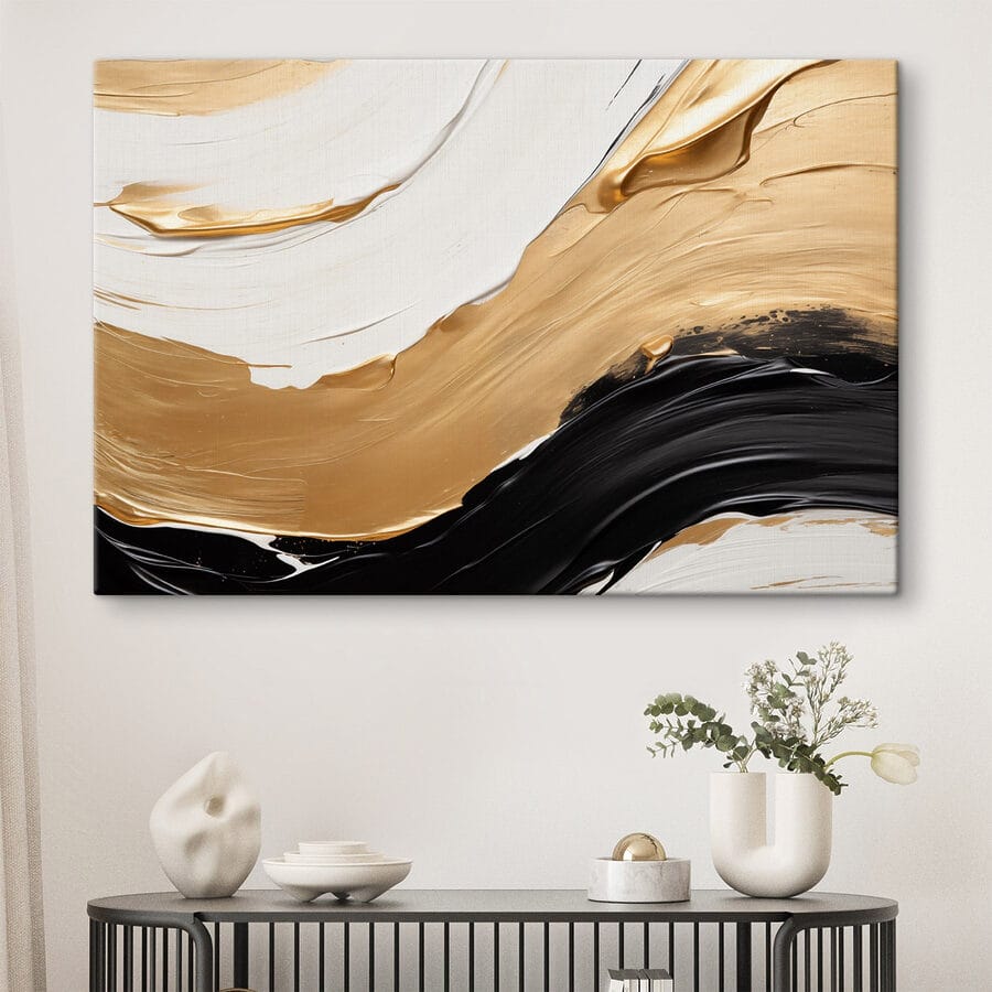 Abstracte golven van kleur en textuur