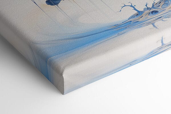 Boom met blauwe en gele bladeren Boom met blauwe en gele bladeren