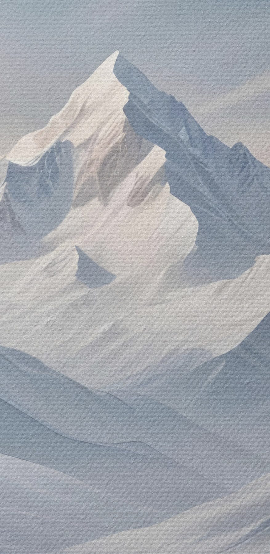 Besneeuwde bergketen met een meer Besneeuwde bergketen met een meer