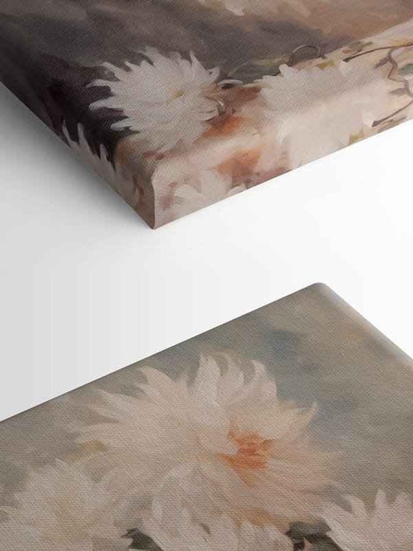 Schilderij van bloemen in een vaas Schilderij van bloemen in een vaas