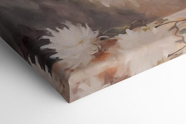 Schilderij van bloemen in een vaas Schilderij van bloemen in een vaas