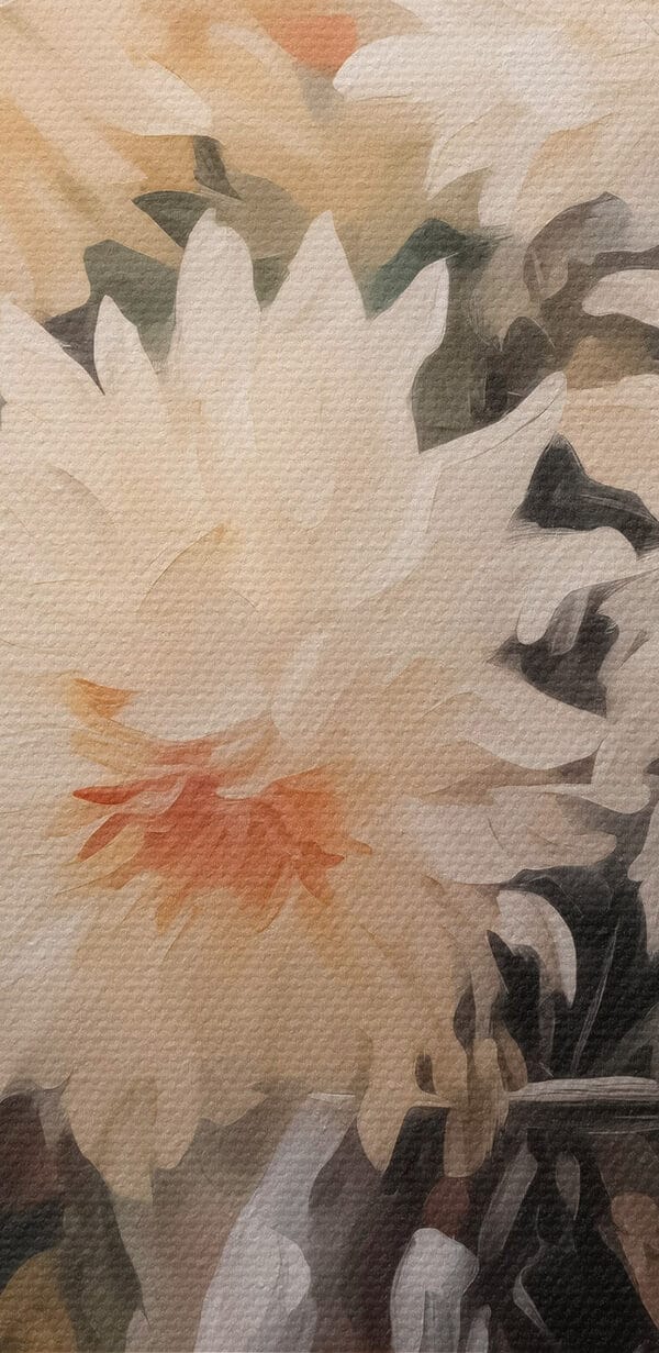 Schilderij van bloemen in een vaas Schilderij van bloemen in een vaas
