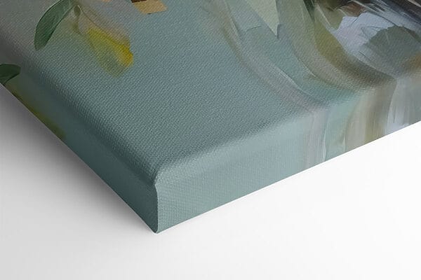 Schilderij van bloemen in een vaas Schilderij van bloemen in een vaas