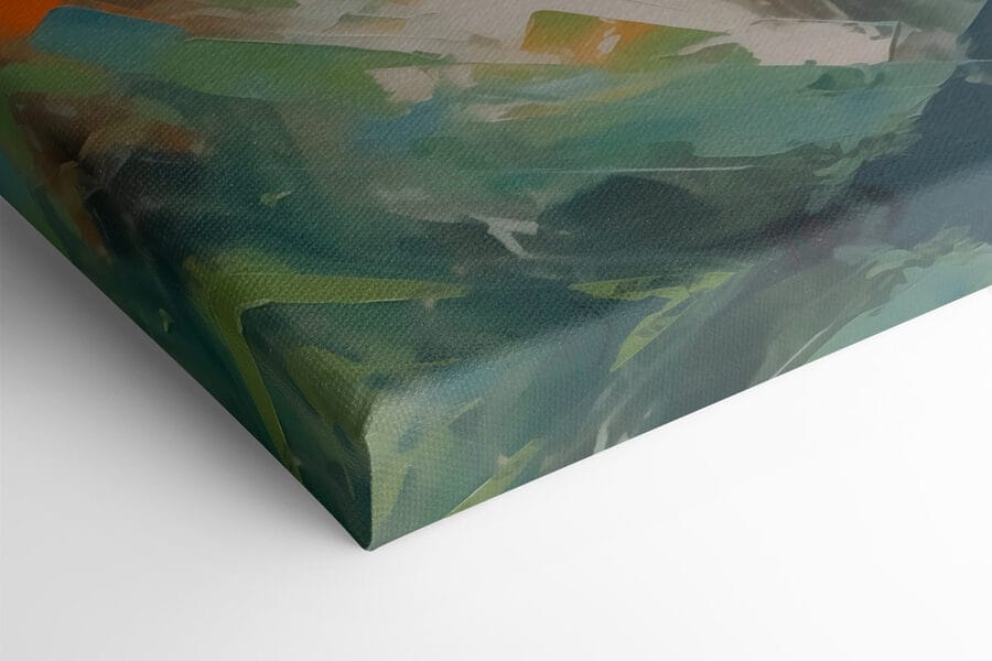 Schilderij van een vrouw’s gezicht Schilderij van een vrouw’s gezicht