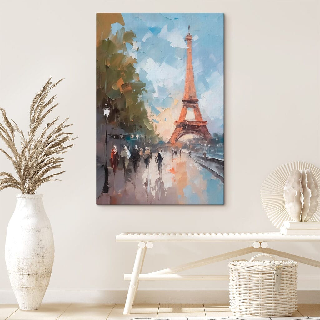 Painting of a tower Painting of a tower