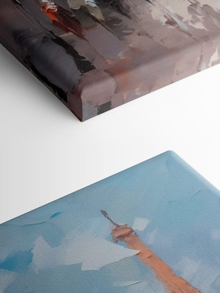 Painting of a tower Painting of a tower