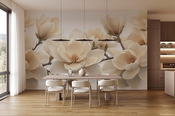 Witte bloemen aan een tak Witte bloemen aan een tak