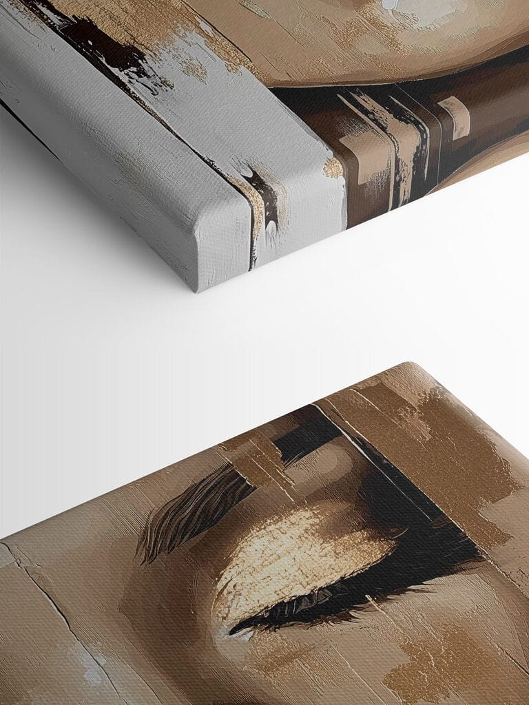 Painting of a woman's face