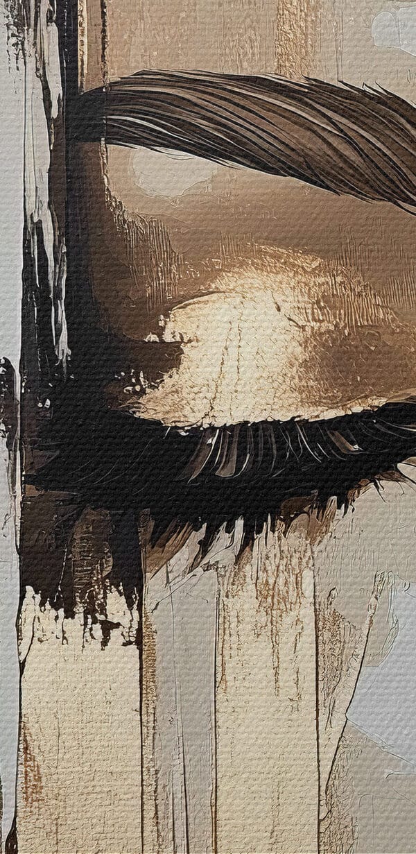 Schilderij van een vrouw’s gezicht Schilderij van een vrouw’s gezicht