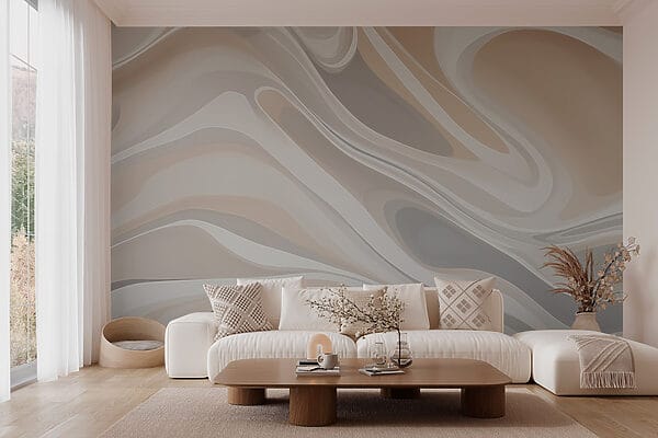 Witte en grijze swirls Witte en grijze swirls