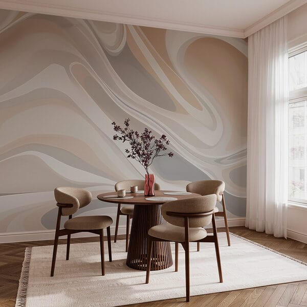 Witte en grijze swirls Witte en grijze swirls