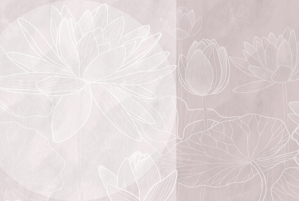 Tekening van witte bloem op grijze achtergrond Tekening van witte bloem op grijze achtergrond