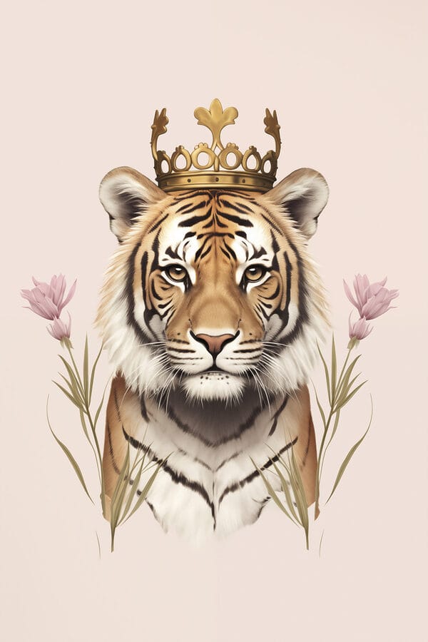 Tijger met een kroon Tijger met een kroon
